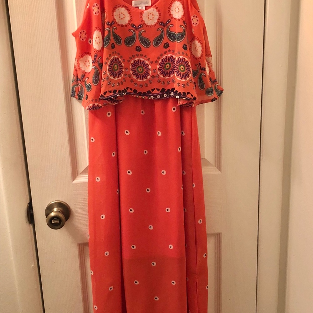 Hints of Floral Maxi Dress
